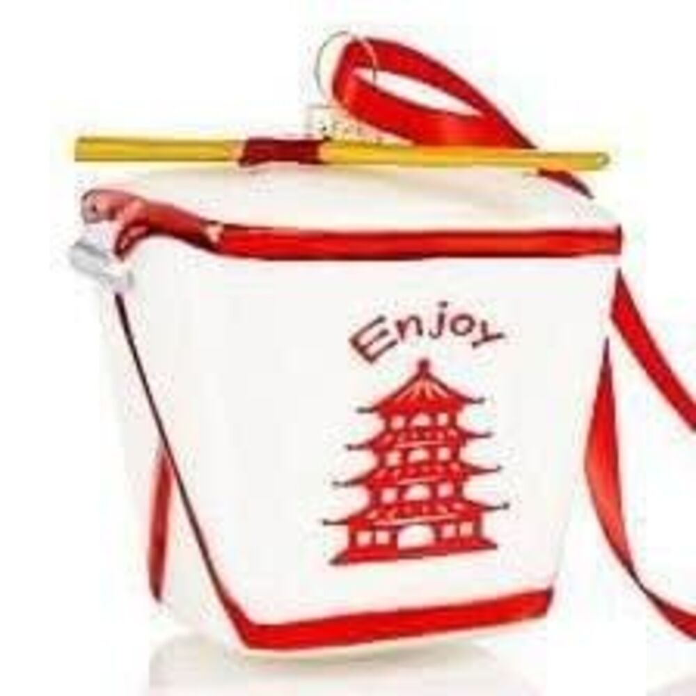 Holiday Lane Chinese Takeout Container Christmas Ornament